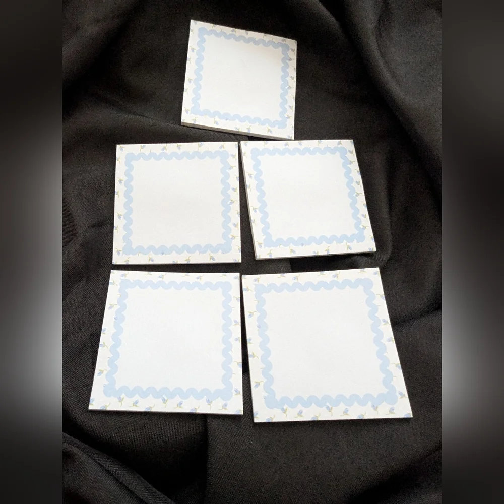 Blue Decorative Note Cards for Parties